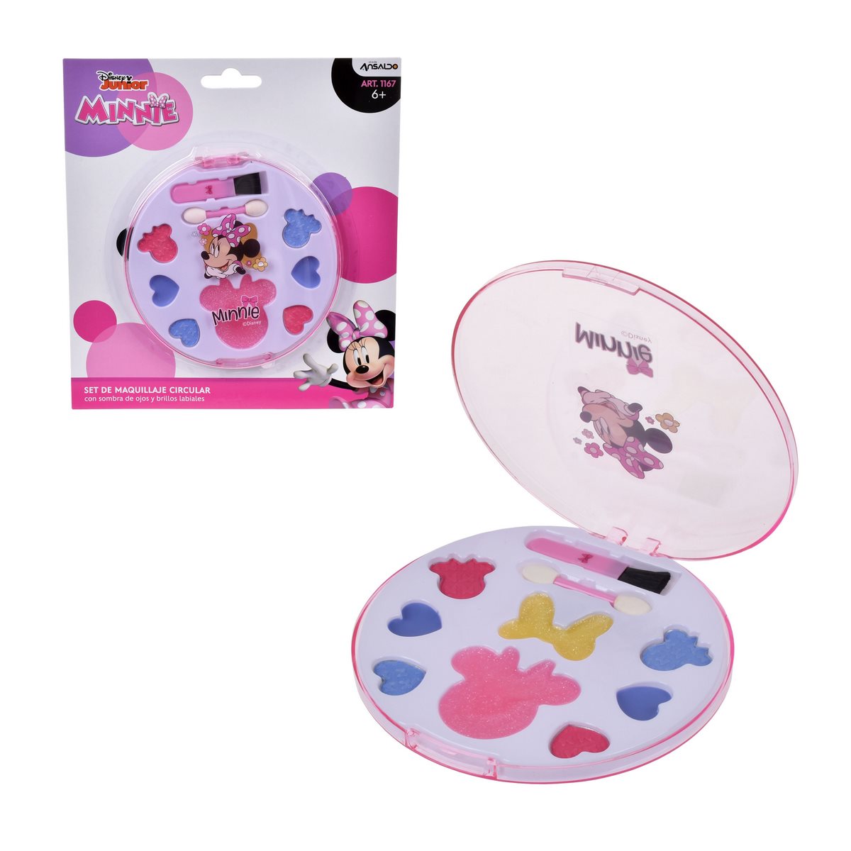 Set Cosméticos Circular Minnie En Blister
